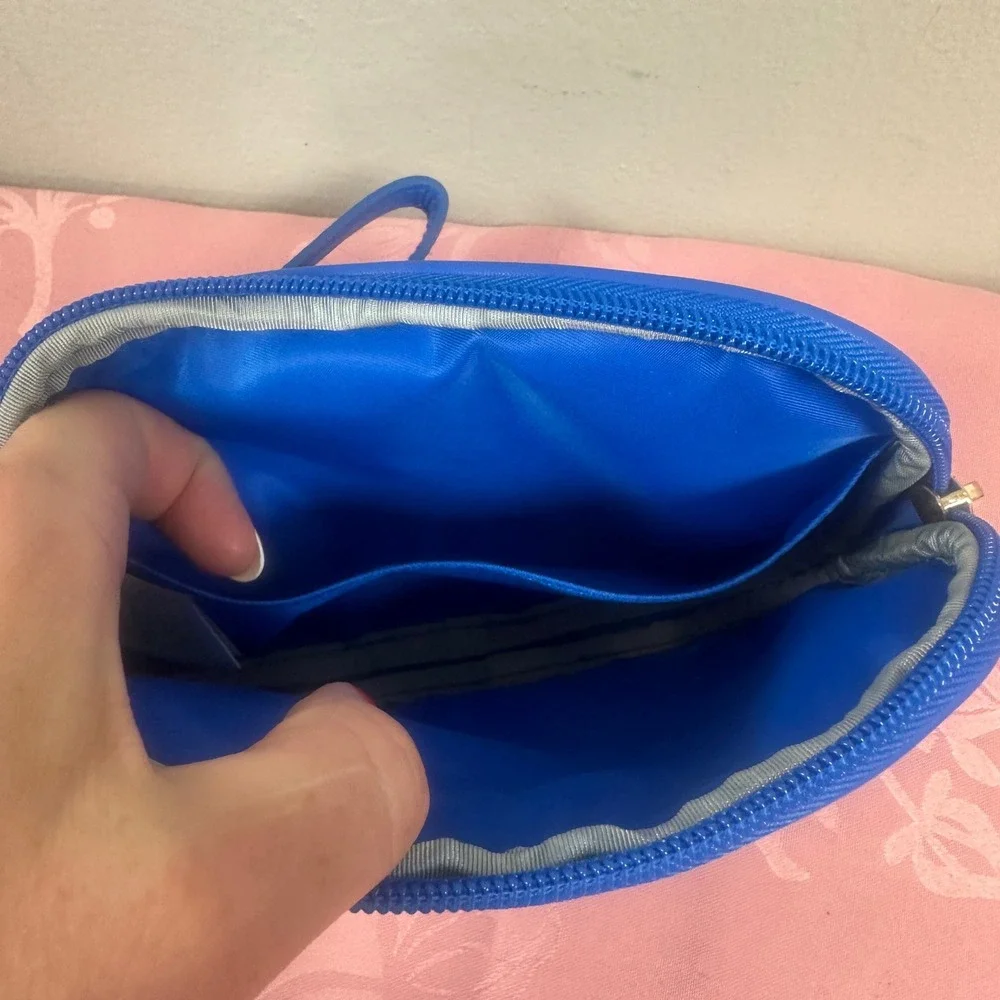 Lilly Pulitzer Mermaid In The Shade Wristlet Pouch Blue Green Seahorse Shells